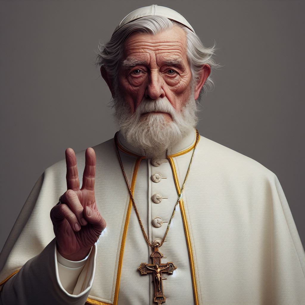 realistic photo of a priest