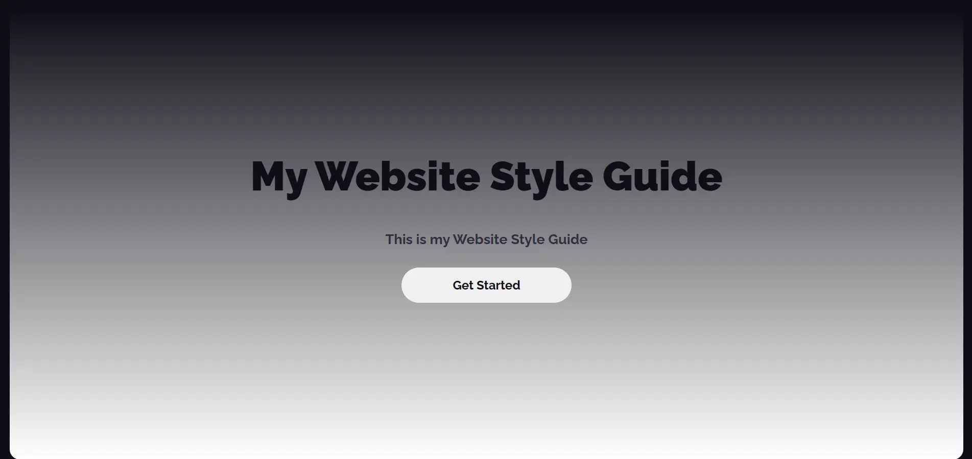 Landing page of project